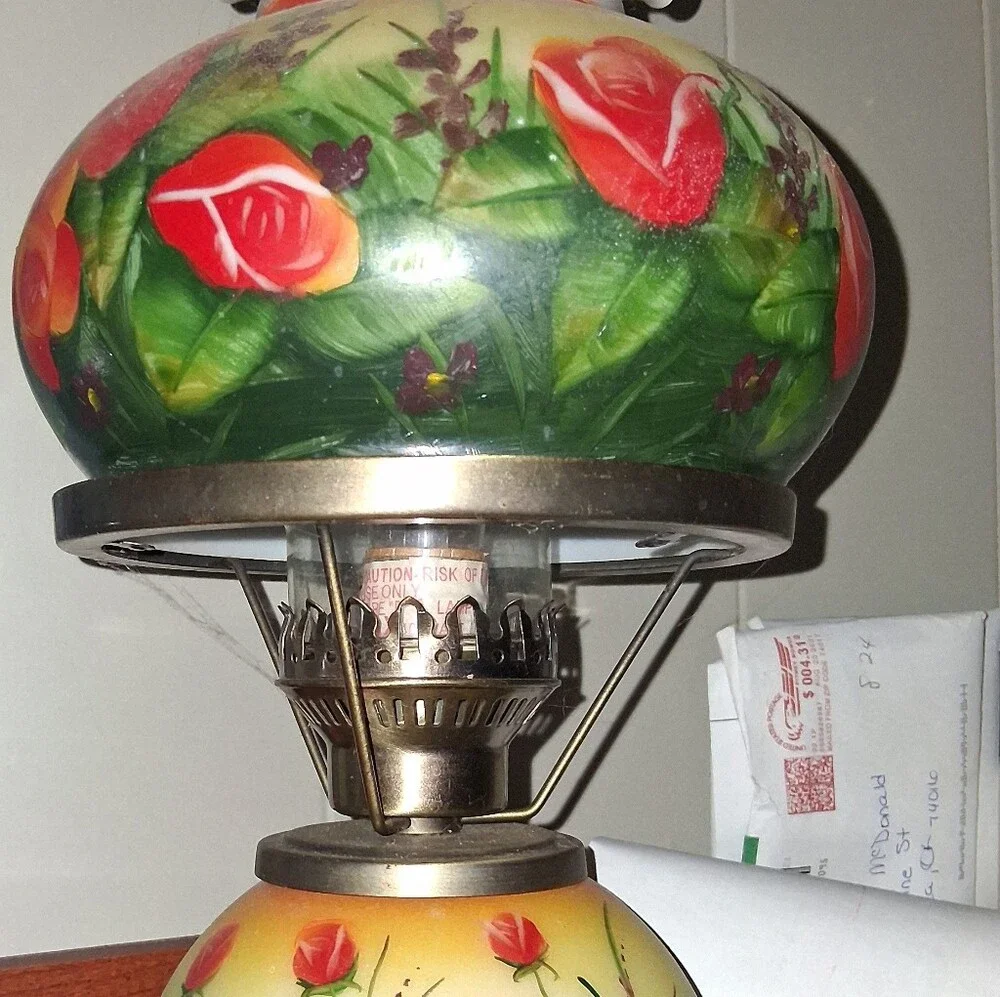 Vintage Almoat Antique Hurricane Lamp